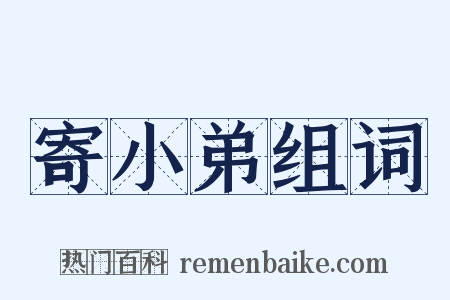 寄小弟组词是什么意思的图片